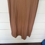 Vintage Keller Women’s Large Brown Fringe Sleeveless Dress Maxi Tan Photo 1
