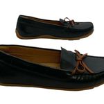 Clarks Dameo Swing Driving Loafer Navy Leather US Women's 7.5M Photo 2