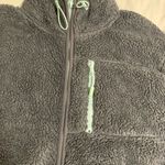 PINK - Victoria's Secret  Sherpa teddy half zip Gray can Photo 1