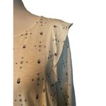 Fat Face Top Womens 10 Used Cream Blue Pullover Ruffle Photo 6