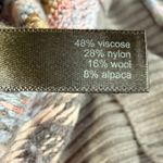 The Limited  Sweater Vest Womens S Tan Pink Fair Isle Open Front Belted Cardigan Photo 9