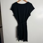 Aritzia NWOT Wilfred Lune Black Wrap Side Tie Mini Dress 2XL Double-Layer Body Photo 3