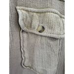 Anthropologie  Pilcro Duster Shacket‎ Tan Ribbed Jacket Oversized Pockets Small Photo 3