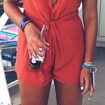 Amazing Lace Rust Orange Romper Photo 0