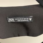 ZARA Black Corset Asymmetrical Tie in Back Lined Stretchy Dress Size M Photo 1