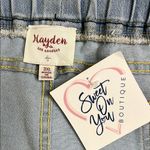 Hayden  Los Angeles Distressed Drawstring Denim Jeans Light Wash Denim size 3X Photo 11