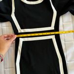 Black and white color block long sleeve sweater dress Size S/M Photo 6