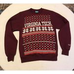 Champion Virginia Tech Sweatshirt Womens Sz XS Holiday Snowflake Vintage READ G6 Photo 4