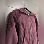 Lululemon  Full Zip Scuba Hoodie Sweatshirt Floral Flock Women’s Sz 2 GUC Photo 2