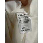 Babaton  women's white long sleeve mini shift neck tie‎ dress size Small Photo 4