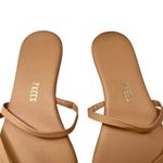 Tkees Sarit Sandal Pout Tan Leather Slip On Strap Brown Beach Flats Nice Size 6 Photo 2