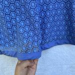 Isaac Mizrahi  Royal Blue Textured Blouse Photo 3