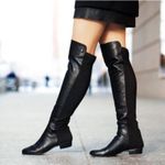 Vince Camuto Karita Over the Knee Boots Stretch Neoprene Leather Fallcore 6.5 Photo 1