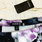 Torrid Floral Skater Swing Skirt Women Plus Size 3 Purple Black Watercolor Print Photo 3