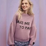Maeve Anthropologie  take me to Paris sweater Photo 2