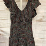 Something Navy Brand New Something Blue Women's Size 2XS XXS Black Quinn Ruffled Mini Dress Photo 0