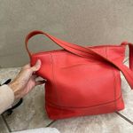 The Sak Coral papaya Leather Shoulder Bag Everyday Casual Purse Stylish Handbag Photo 3