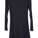 EXPRESS Women's T-Shirt Dress Long Sleeve Fit & Flare Stretch Crewneck Gray XS Photo 0