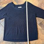 Avenue  Design Sweater Collection Blue Ribbed 3/4 Sleeve 22/24 Sweater Photo 5