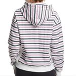 Champion Life Reverse Weave Print Hoodie White Purple Gray Striped Colorblock S Photo 3