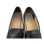Connie Leather Loafers Womens 8M Office Business Workwear Slide Shoes Slip On Black Size 8 Photo 7