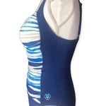 Disney Parks Minnie Mouse Retro Blue & White Striped One Piece Swimsuit Photo 37