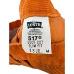 Levi's Vintage Y2K 517 Slim Boot Cut Corduroy Pants Women Juniors 13 Burnt Orange Photo 5