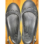 Crocs  Womens Jayna Slingback Slip On Shoes Black Photo 8