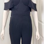 Herve Leger  Black Off-Shoulder Jumpsuit Photo 3