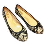 Circus by Sam Edelman Charlotte Ivory Snakeskin Print Ballet Flats Photo 0