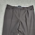 Talbots ‎ Womens Pants 12 Brown Stretch Wide Leg Career Business Dress Trouser Photo 2