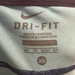 Nike Running Tights Womens XS Blue Aqua Fold Over Relay Print Dri-Fit Capri Photo 2