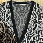 Jamie Scott Vintage 1990s Y2K Black White William Morris Pattern Cardigan Small Photo 5