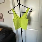 Lime Green Ribbed V Photo 1