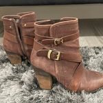 Vince Camuto Brown Leather Booties Photo 0