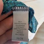 Max jeans Avenue Top Women black Blue Floral Back Asymmetric Hem Tunic Blouse size 3X Photo 4