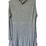 Free People We the Free Lover Rib Thermal Oversized Boho Keyhole Back Gray Small Photo 0