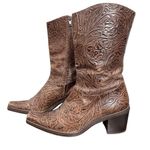 Gianni Bini Brown Leather Boots Size 9 Photo 0