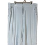 Athleta  Tribeca Light Blue High Waisted Front Pockets Wide Leg Crop Pants 8 Tall Photo 1