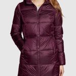 Eddie Bauer | Deep Eggplant Dark Purple Long Line Luna Peak Down Parka | Medium Photo 0