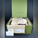 Gucci Platform Thong Mystic White Rubber Women Logo Sandals Size EU 40 Photo 1