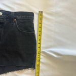 Levi's Levi’s 501 black distressed denim button fly denim jeans shorts Photo 5