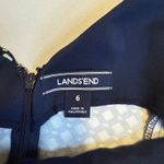 Land's End Chic Blue Geometric Pattern Sleeveless Sheath Dress Business Casual # Size 6 Photo 8