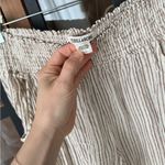 Billabong  new waves cotton striped pants beige wide leg high waisted rise pocket Photo 5