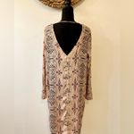Culture Filigree Print Shift Dress Size Large Pink Photo 3