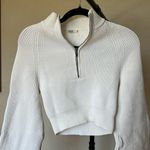 House Of CB  Reeva WHITE BALLOON SLEEVE RIBBED‎ Cropped SWEATER size XS Photo 2