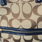 Coach Crossbody Signature Foldover - Khaki/Navy F23304 Jacquard Tote Photo 4