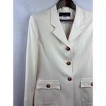 Jones New York Women’s  Size 12 & 8 100% Silk Cream Pantsuit Photo 1