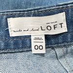 Loft  Denim Lace Up Mini Skirt Women’s 00 Photo 1