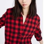 Madewell Christmas outfit, Flannel Popover Shirt in Buffalo … Photo 1